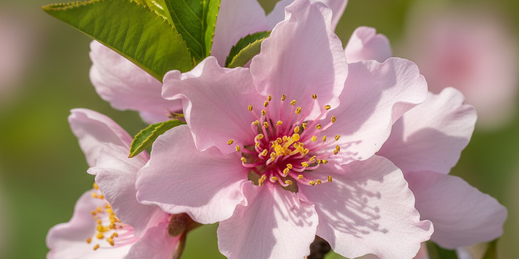 Sunmist nectarine flower flowing well tree farm