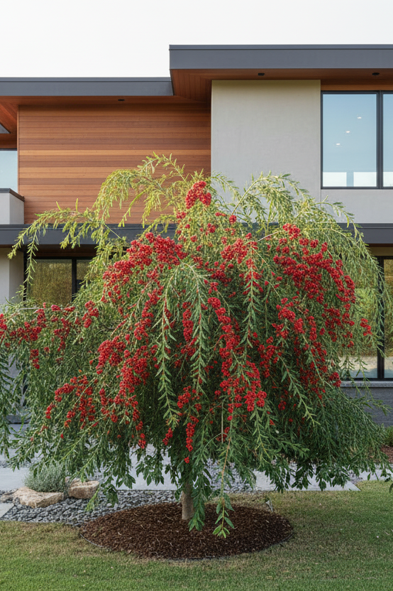 Weeping Yaupon Holly (Ilex vomitoria 'Pendula')