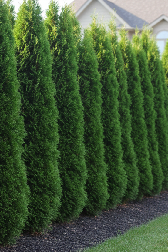 Juniper Brodie ( Juniperus virginiana Brodie) privacy hedge