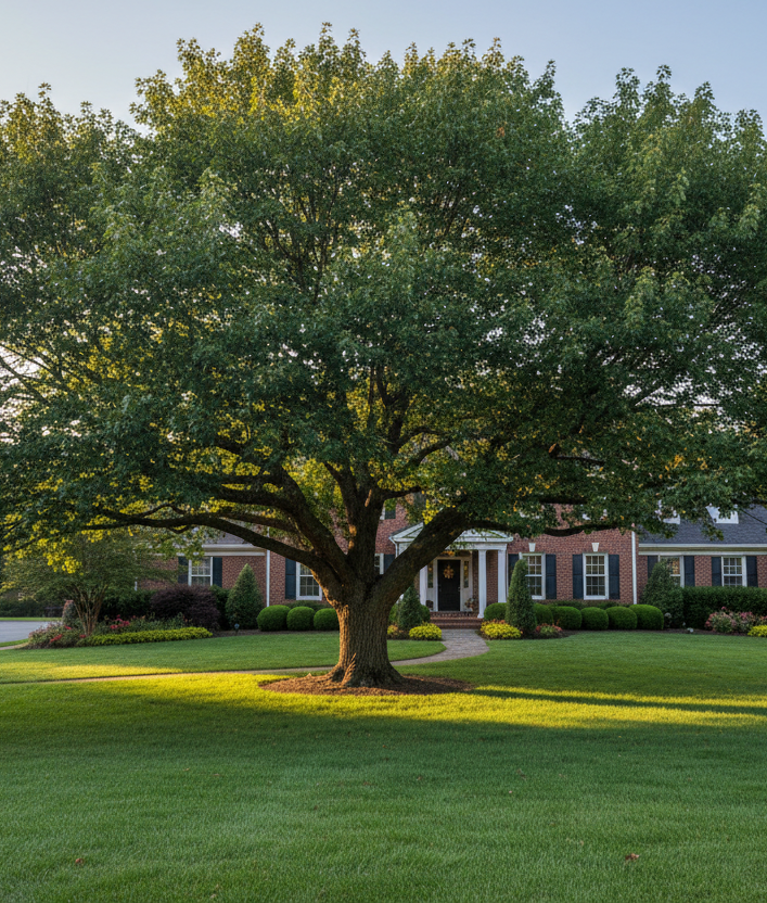 Overcup Oak (Quercus Lyrata) in front yard