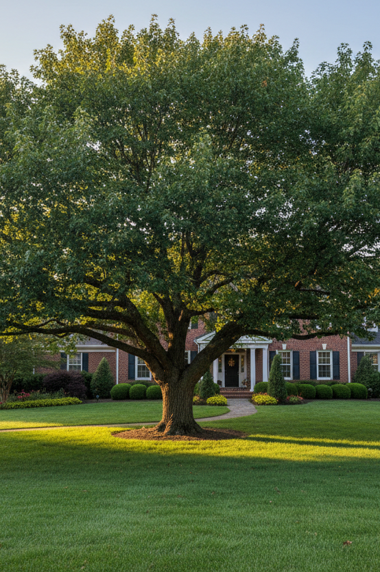Overcup Oak (Quercus Lyrata) in front yard