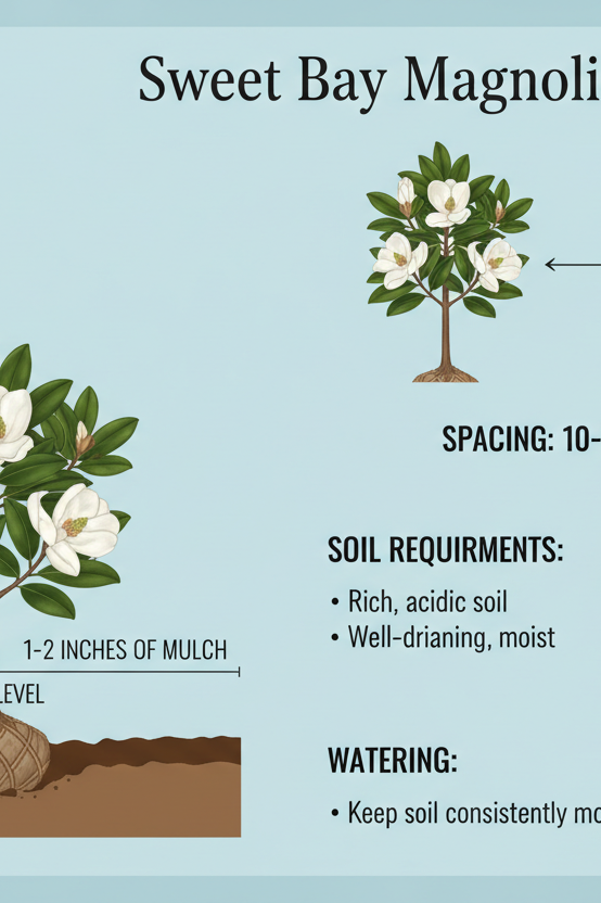 Sweet Bay Magnolia (Magnolia virginiana) 1-3 FT