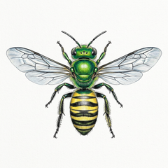 Collection image for: Sweat Bee - Agapostemon spp.