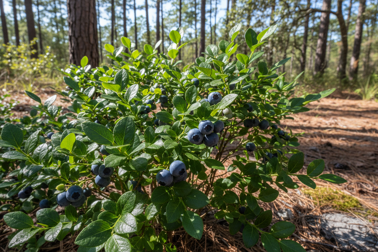 Shiny Blueberry (Vaccinium myrsinites)