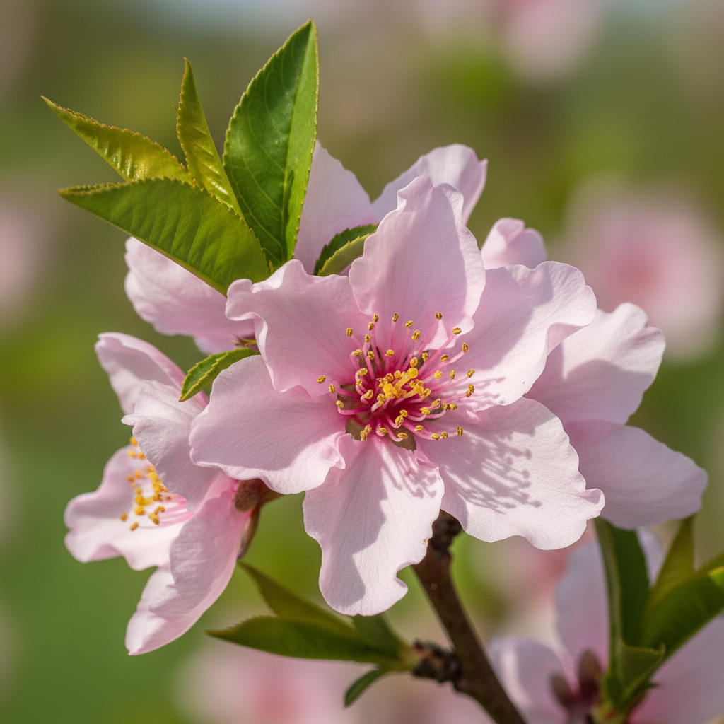 Sunmist nectarine flower flowing well tree farm