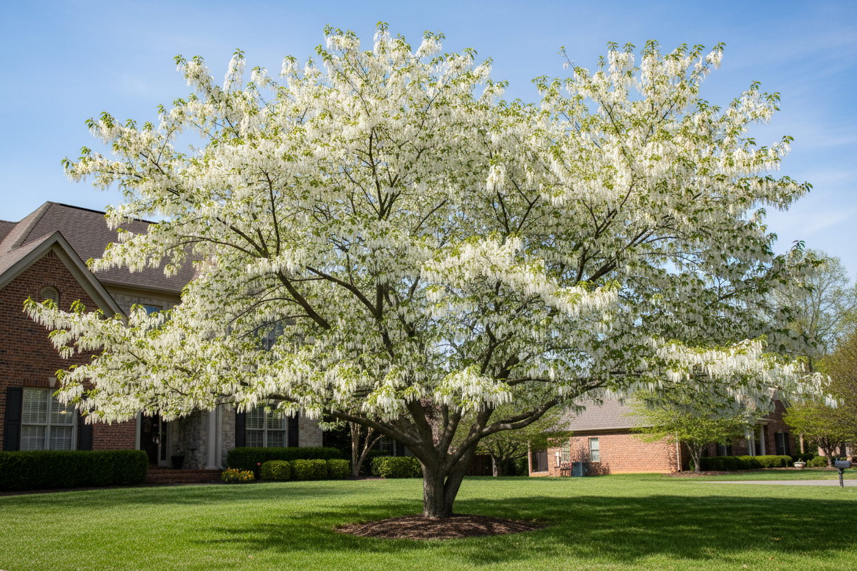 American Fringe Tree (Chionanthus Virginicus) in yard