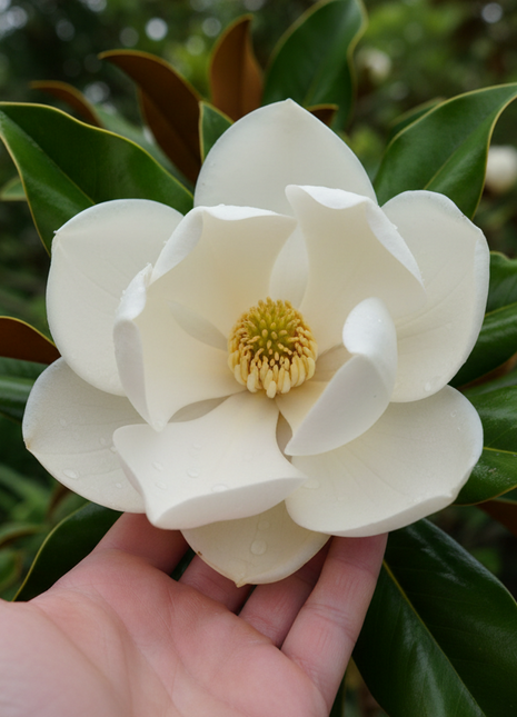 Bracken Brown Magnolia (Magnolia grandiflora ‘Bracken’s Brown Beauty’)