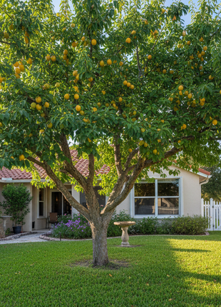 Florida Gold Plum tree in a yard