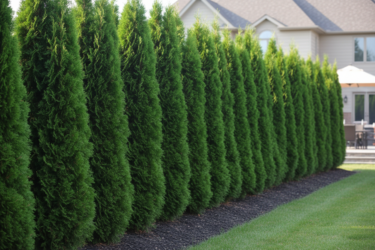 Juniper Brodie ( Juniperus virginiana Brodie) privacy hedge