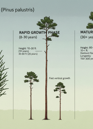 Long Leaf Pine (Pinus palustris)