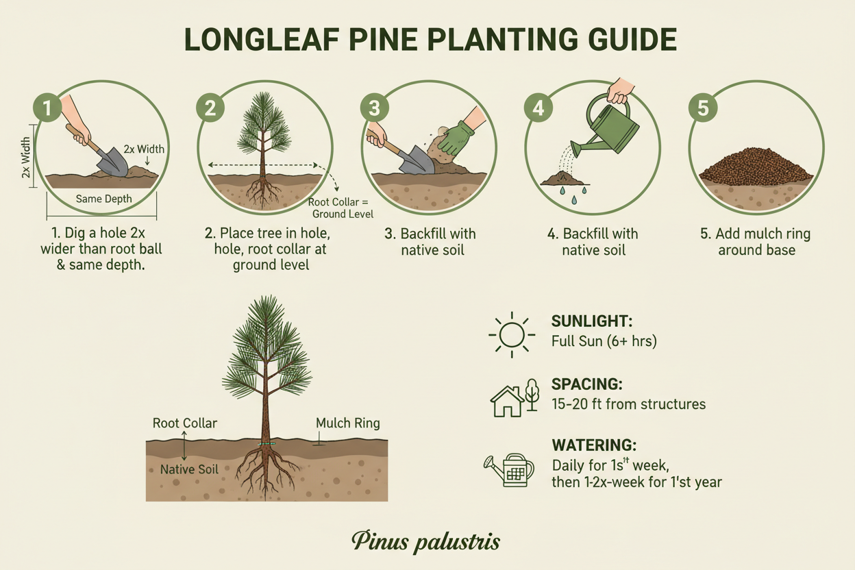 Long Leaf Pine (Pinus palustris)