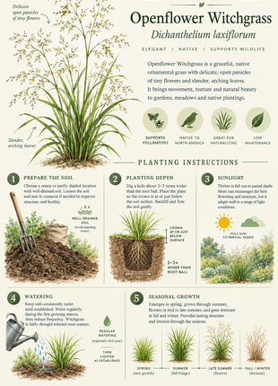 Pre-Order Openflower Witchgrass (Dichanthelium laxiflorum)