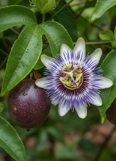 Passion Fruit Possum Purple (Passiflora Edulis)