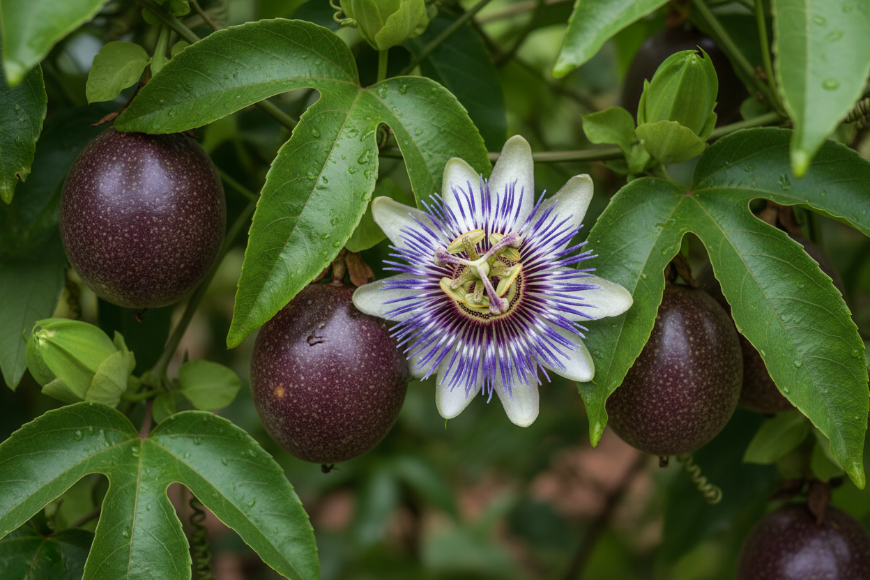 Passion Fruit Possum Purple (Passiflora Edulis)