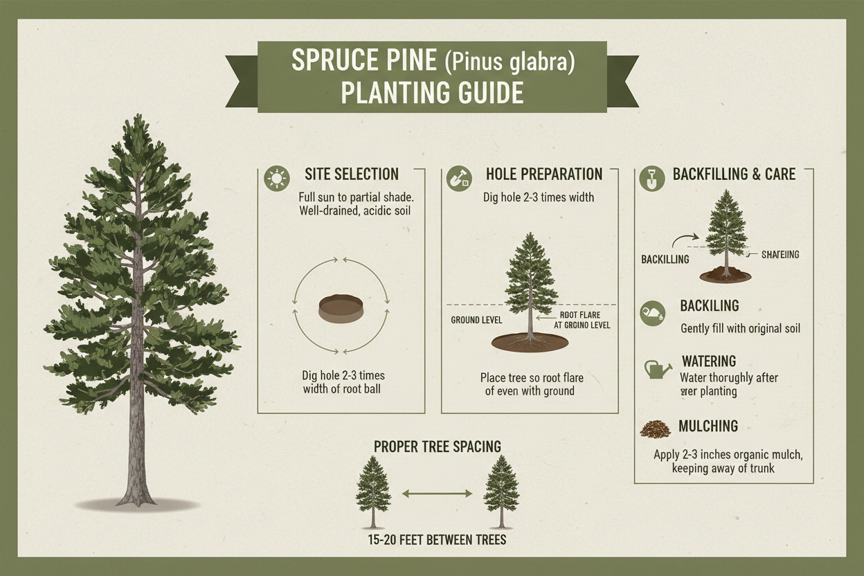 SALE Spruce Pine (Pinus glabra) 2-3ft