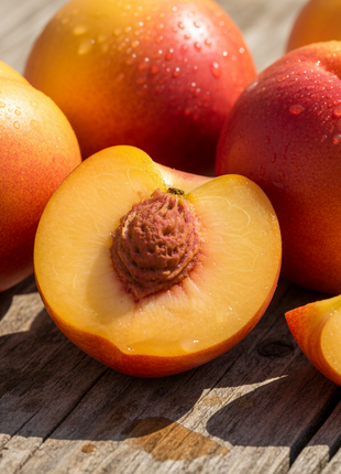 Sunmist Nectarine (Prunus persica var. nucipersica)