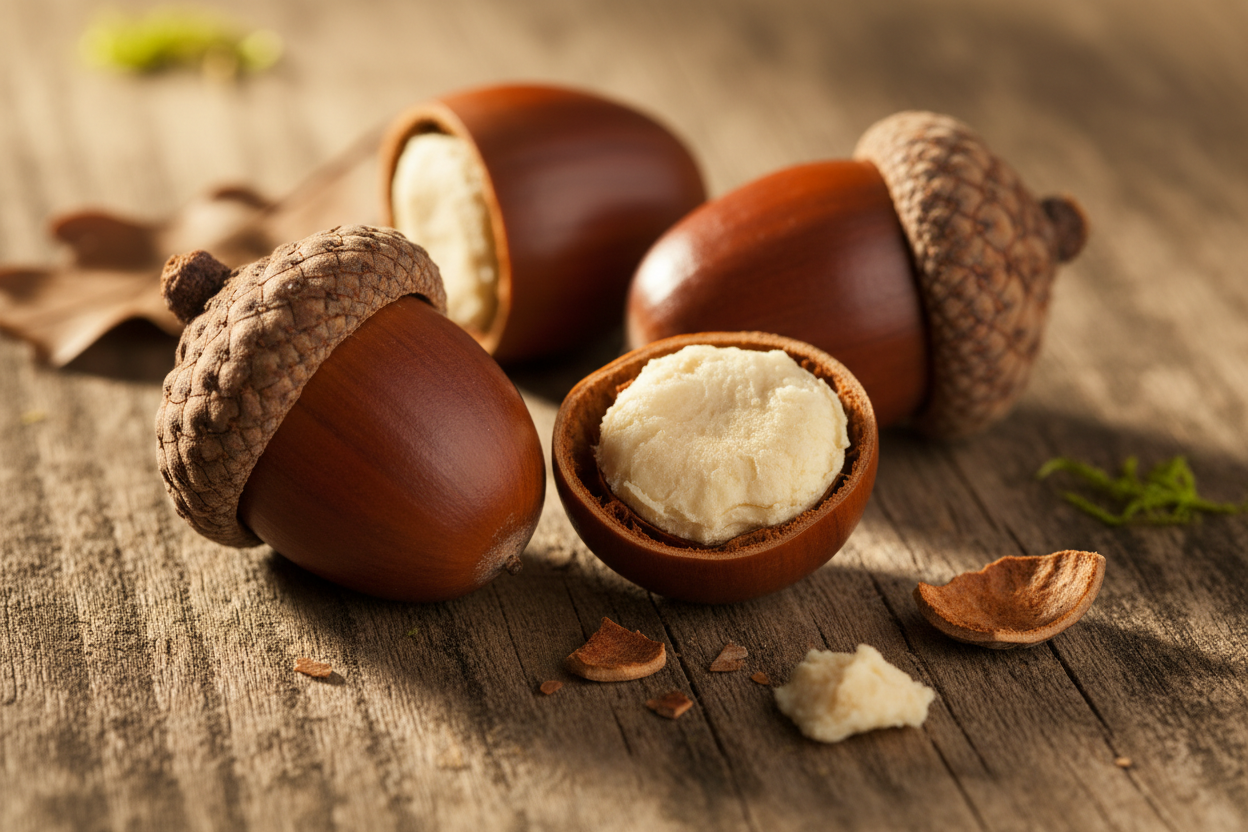 Swamp Chestnut Oak (Quercus Michauxii) nut for eating