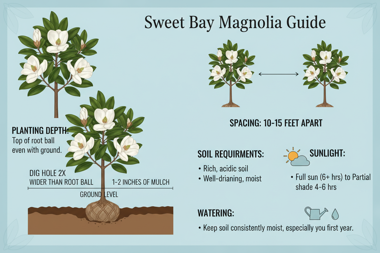 SALE Sweet Bay Magnolia (Magnolia virginiana) 1-3 FT